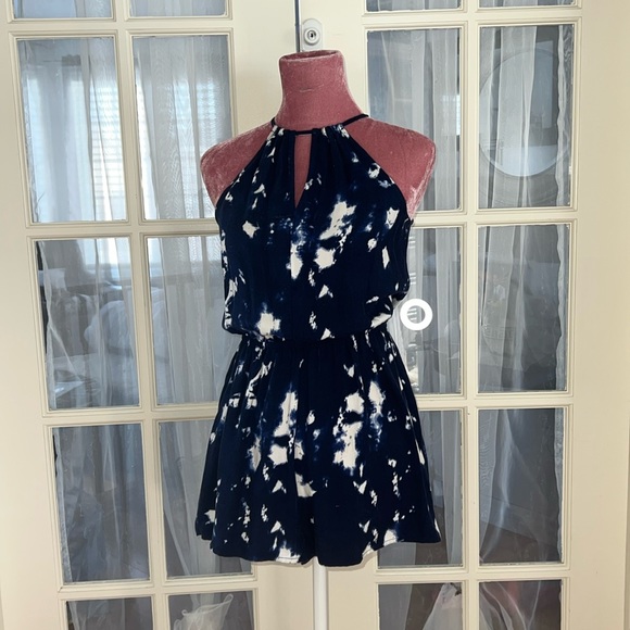 Garage romper navy blue and white - Picture 1 of 5